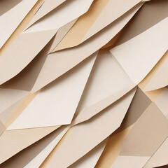 Seamless pattern of blank brown and beige paper pieces