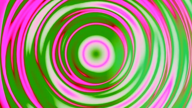 Hypnotic colorful contrasting spiral. Design. Spinning circles creating effect of a tunnel.
