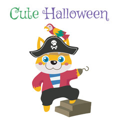 simple designed flashcard for toddlers. flashcard activity kit for children puppy in halloween customes. halloween edition flashcard. cute style vector. 