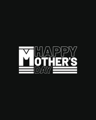 Mother's Day typography for t-shirt design, print, social media, web & others. 