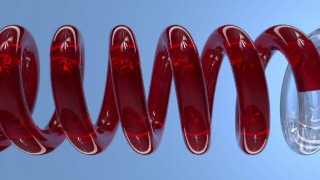 extraction of skin serum in lab 3d rendered
