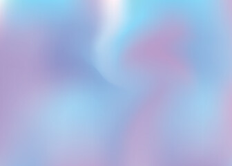 Pearlescent Texture. Soft Design. Violet Blur Background. Kawaii Flyer. Pop Minimalist Invitation. Fantasy Light. Holographic Gradient. Hologram Background. Blue Pearlescent Texture