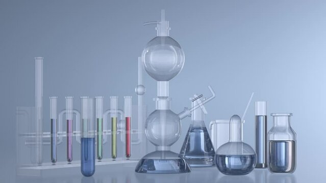 extraction of skin serum in lab 3d rendered