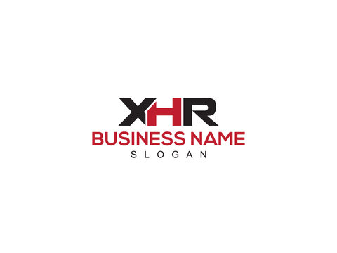 Awesome Typography XHR Logo Icon, Creative Three Letter XH xhr Business Symbol Design