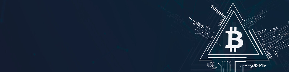 Abstract blockchain digital network background