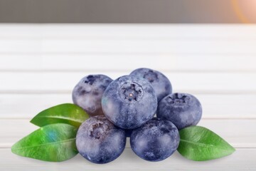 Tasty organic sweet fresh blueberry
