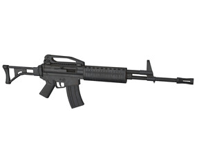 3d rendering military weapon assault rifle