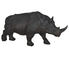Obraz premium 3d rendering herbivorous animal rhinoceros.