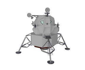 3d rendering realistic explorer capsule spaceship © santiago