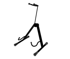 3d render of guitar stand, music icon
