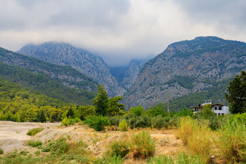 Mountain rural tourist village. Beldibi Antalya province, Turkey