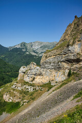 Spectacular panoramic view of a lush mountain landscape
