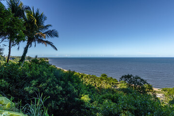 natural landscape in the city of Porto Seguro, State of Bahia, Brazil