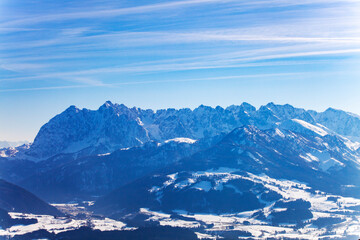 Fototapeta na wymiar tirolean alps in the winter