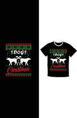 Happy Christmas t-shirt, dog t-shirts, dog lover t-shirt