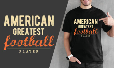 Fototapeta na wymiar American Football T-shirt Design