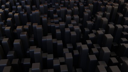 Obraz premium 3D Futuristic cubes background Abstract geometric grid pattern