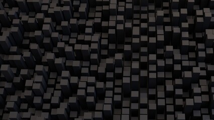 3D Futuristic cubes background Abstract geometric grid pattern