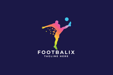 Fototapeta na wymiar Footbalix Logo