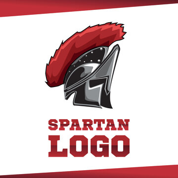 VECTOR ICONO CASCO ESPARTANO LOGO ILUSTRACI&Oacute;N