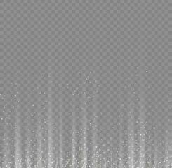 Garland light white glitter hanging vertical lines