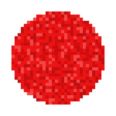 Pixel art fictional planet