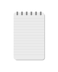 illustration of spiral notebook
