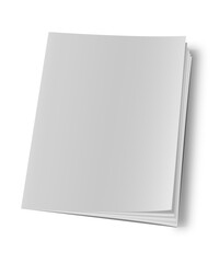 Blank white book