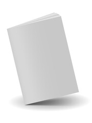 Blank white book