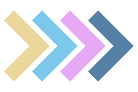 Colorful abstract arrow icon