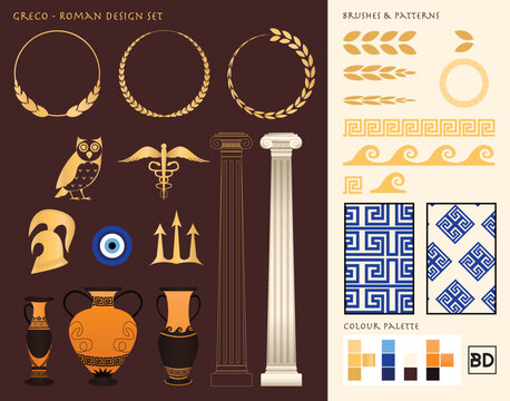 Greco-Roman Design Elements Set