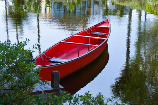 Canoe at Venice Canals, Los Angeles, California