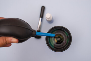 limpeza de lentes/objetivas