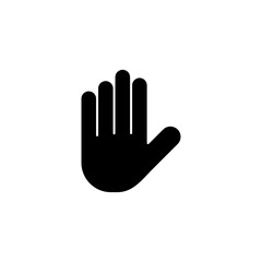 Hand icon vector for web and mobile app. hand sign and symbol. hand gesture