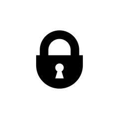 Lock icon vector for web and mobile app. Padlock sign and symbol. Encryption icon. Security symbol