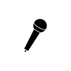 Microphone icon vector for web and mobile app. karaoke sign and symbol