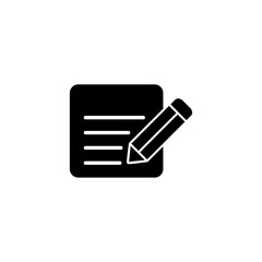 Note icon vector for web and mobile app. notepad sign and symbol