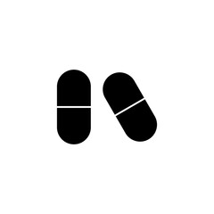 Pills icon vector for web and mobile app. capsule icon. Drug sign and symbol