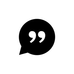 Quote icon vector for web and mobile app. Quotation mark sign and symbol