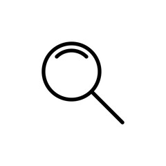 Search icon vector for web and mobile app. search magnifying glass sign and symbol