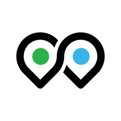 Location icon design. Symbol location icon