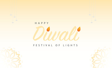 Happy DIwali, festival of lights. Concept of festivities. 