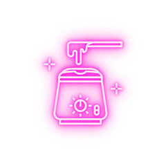 Wax neon icon