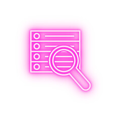 data database neon icon