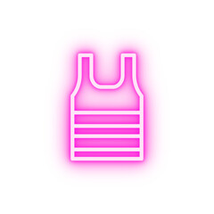 Fototapeta premium T shit clothes neon icon