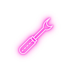 Ripper cutter neon icon