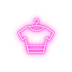 Clothes t shit neon icon