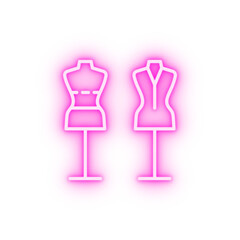 Dummy fashion neon icon