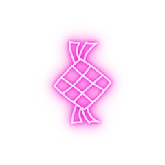 Ketupat memasat raya rosary neon icon