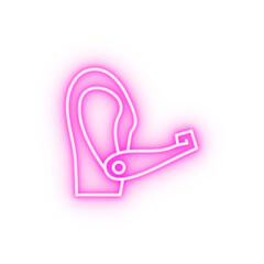 Above-elbow prosthesis neon icon